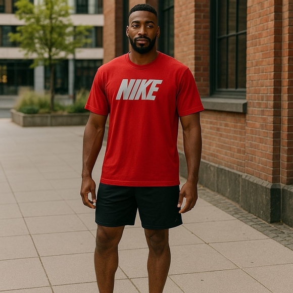 Nike Dri-FIT Red Graphic Tee Shirt | XL - Picture 4 of 4